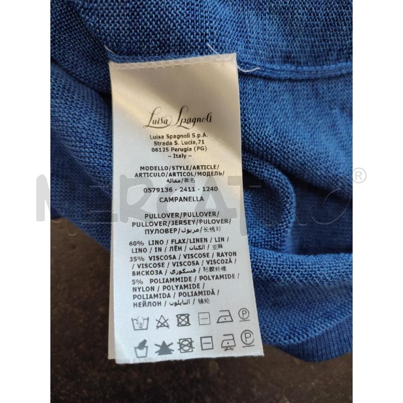 MAGLIA DONNA BLU LUISA SPAGNOLI | Mercatino dell'Usato Roma montemario 3