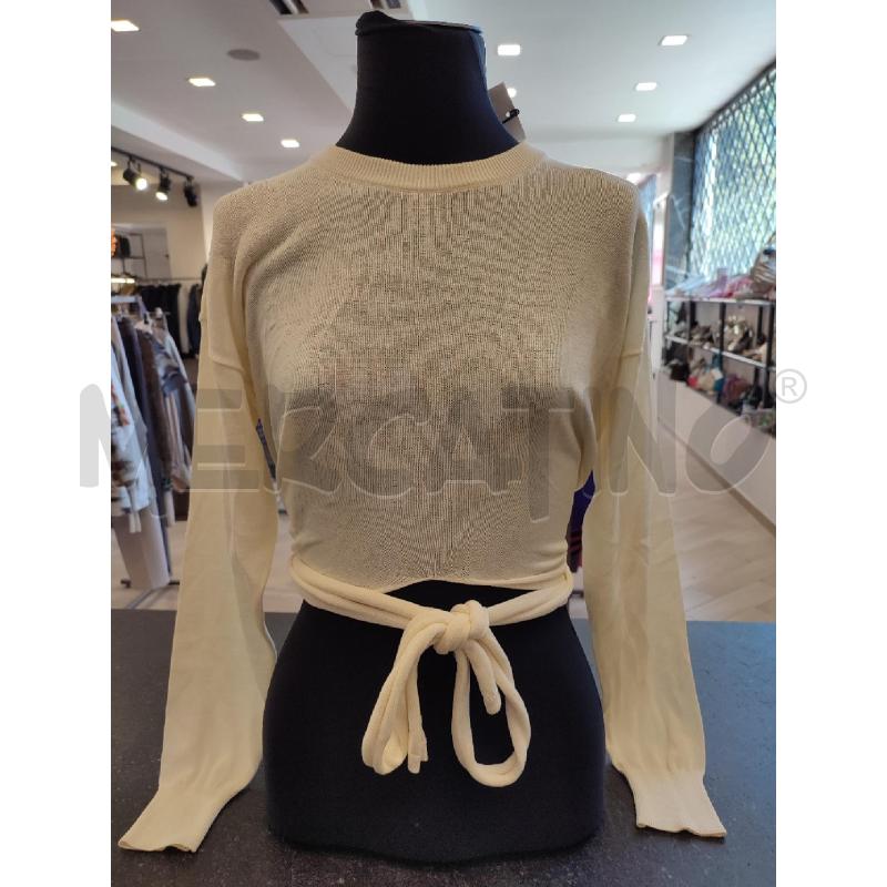 MAGLIA DONNA BURRO ERIKA CAVALLINI LACCIO | Mercatino dell'Usato Roma montemario 1