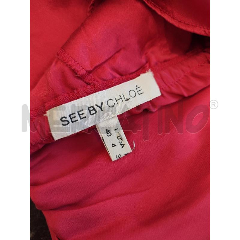 MAGLIA DONNA FUCSIA SEE BY CHLOE +CINTURA | Mercatino dell'Usato Roma montemario 3