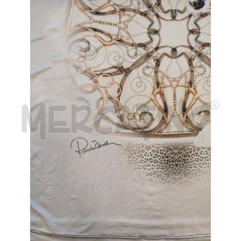 MAGLIA DONNA GRIGIA BLU ROBERTO CAVALLI BRILLANTINI | Mercatino dell'Usato Roma montemario 3