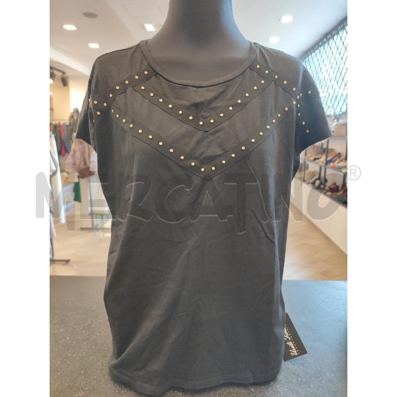 MAGLIA DONNA NERA ARMANI EXCHANGE BORCHIETTE DORATE | Mercatino dell'Usato Roma montemario 1