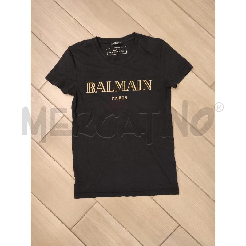 MAGLIA DONNA NERA BALMAIN ORO | Mercatino dell'Usato Roma montemario 1