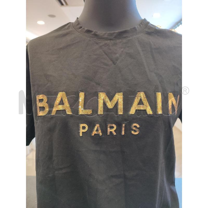 MAGLIA DONNA NERA BALMAIN PAILLETTES DORATE | Mercatino dell'Usato Roma montemario 2