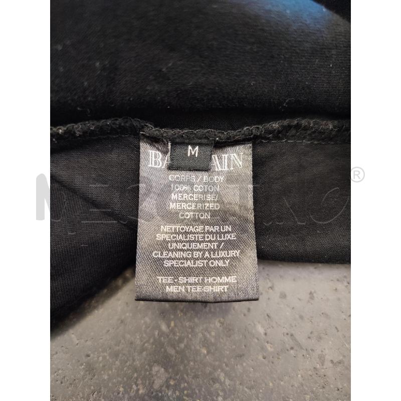 MAGLIA DONNA NERA BALMAIN PAILLETTES DORATE | Mercatino dell'Usato Roma montemario 4
