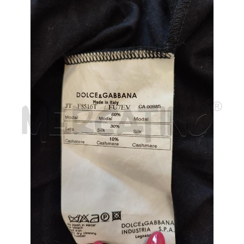 MAGLIA DONNA NERA DOLCE E GABBANA | Mercatino dell'Usato Roma montemario 4
