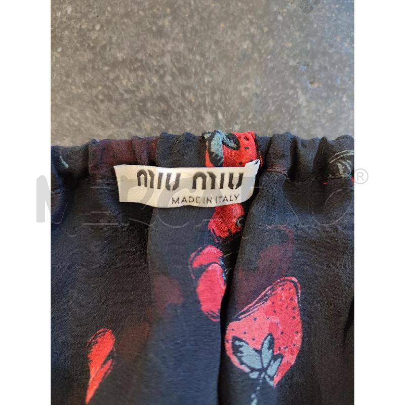 MAGLIA DONNA NERA MIU MIU FRAGOLE CILIE | Mercatino dell'Usato Roma montemario 2