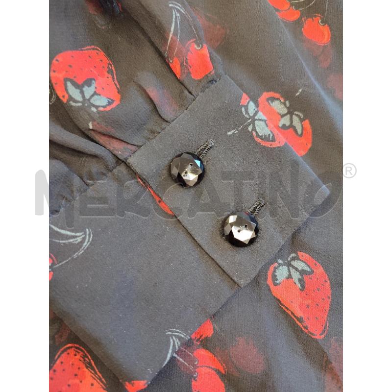 MAGLIA DONNA NERA MIU MIU FRAGOLE CILIE | Mercatino dell'Usato Roma montemario 3
