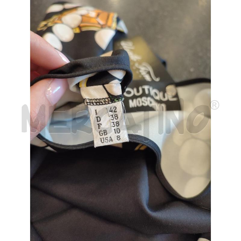 MAGLIA DONNA NERA MOSCHINO DISEGNI PIETRE | Mercatino dell'Usato Roma montemario 2