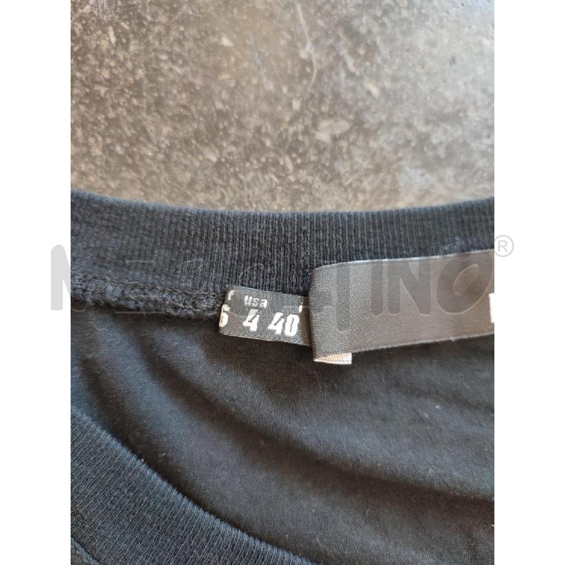 MAGLIA DONNA NERO MOSCHINO CUORE PIXEL | Mercatino dell'Usato Roma montemario 3