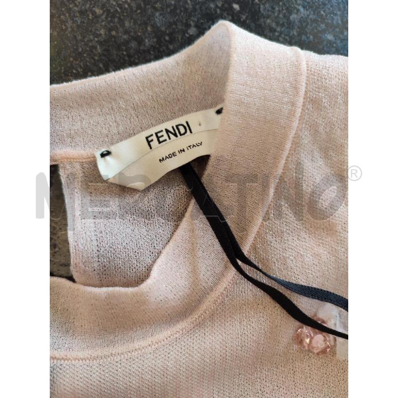MAGLIA DONNA ROSA FENDI PIETRINE  | Mercatino dell'Usato Roma montemario 2