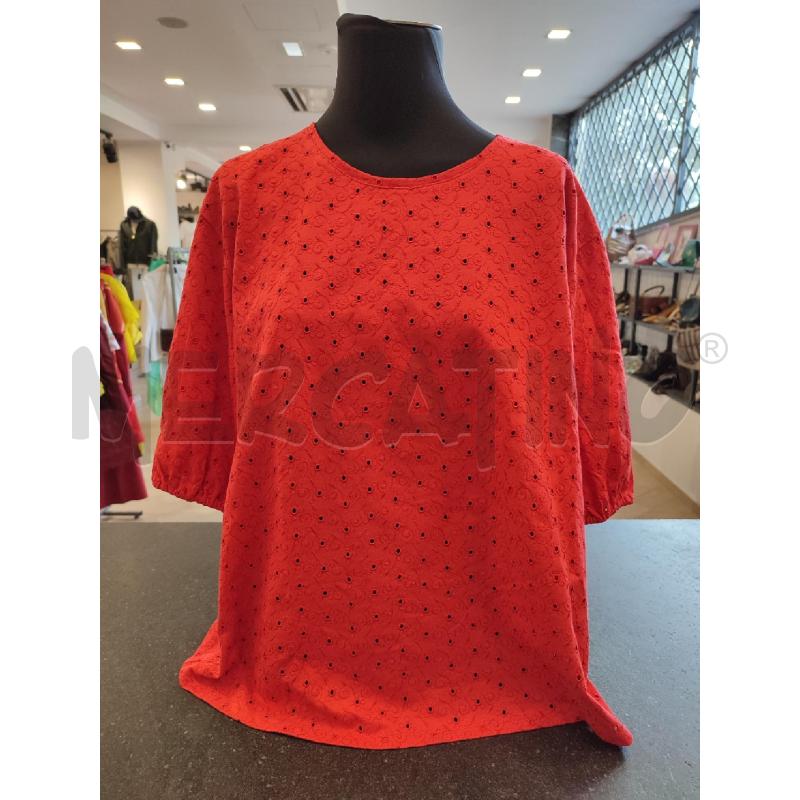 MAGLIA DONNA ROSSO SANGALLO MARINA RINALDI | Mercatino dell'Usato Roma montemario 1