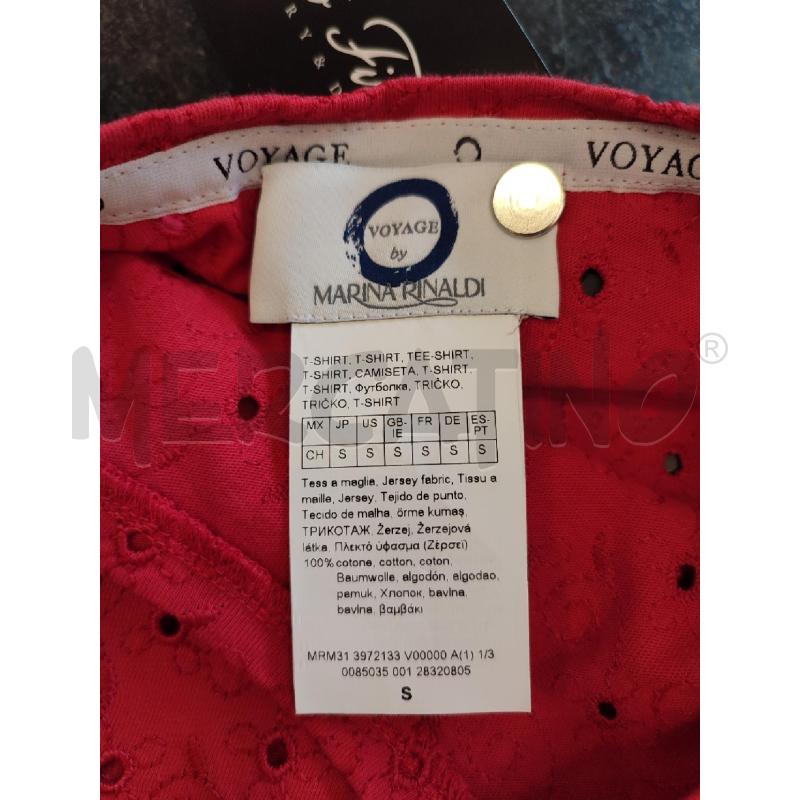 MAGLIA DONNA ROSSO SANGALLO MARINA RINALDI | Mercatino dell'Usato Roma montemario 2