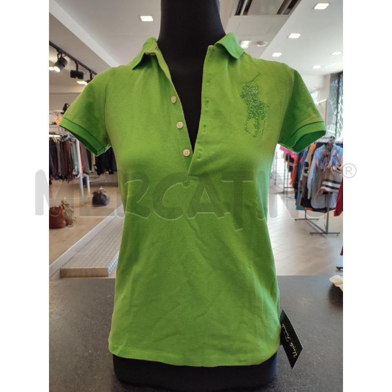 MAGLIA DONNA VERDE RALPH LAUREN PERLINE | Mercatino dell'Usato Roma montemario 1