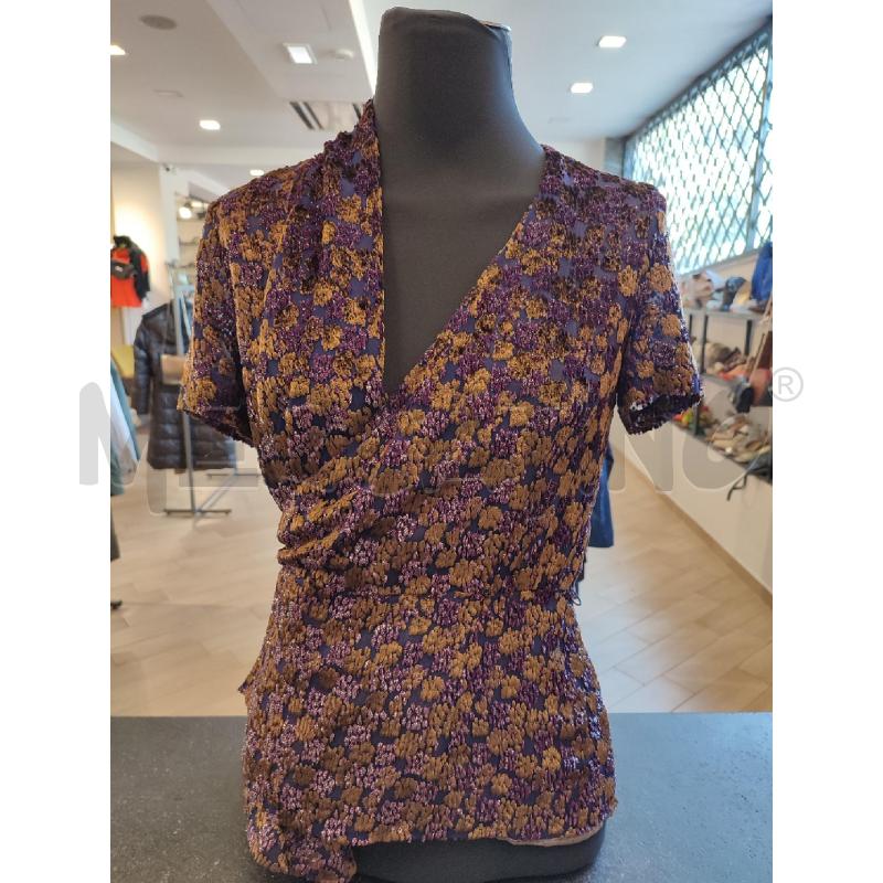 MAGLIA DONNA VIOLA FENDI INCROCIO AVANTI | Mercatino dell'Usato Roma montemario 1