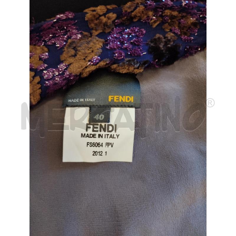 MAGLIA DONNA VIOLA FENDI INCROCIO AVANTI | Mercatino dell'Usato Roma montemario 4