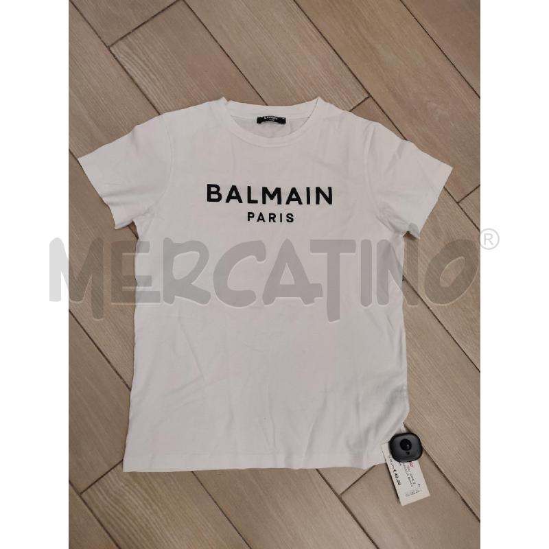 MAGLIA RAGAZZO BIANCA BALMAIN | Mercatino dell'Usato Roma montemario 1