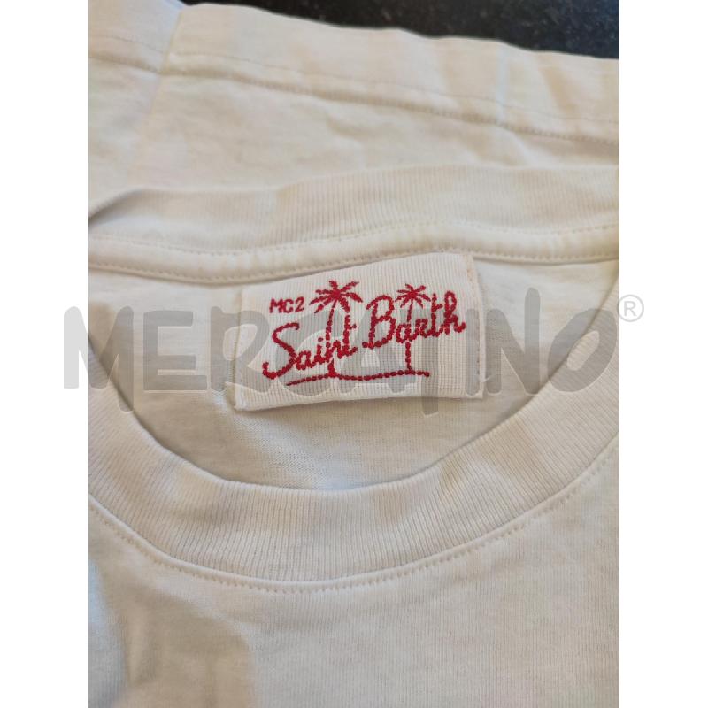 MAGLIA RAGAZZO BIANCA SAINT BARTH | Mercatino dell'Usato Roma montemario 2