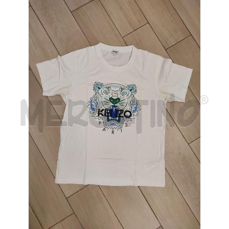 MAGLIA UOMO BIANCA KENZO VERDE  | Mercatino dell'Usato Roma montemario 1