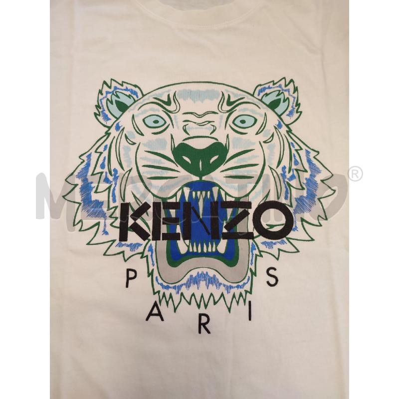 MAGLIA UOMO BIANCA KENZO VERDE  | Mercatino dell'Usato Roma montemario 2