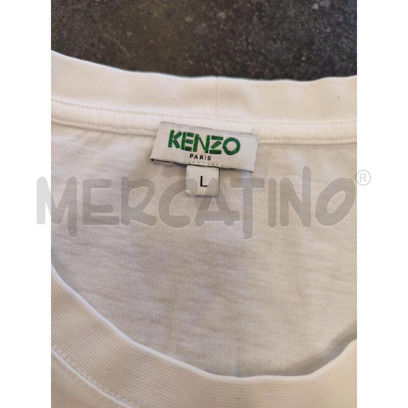 MAGLIA UOMO BIANCA KENZO VERDE  | Mercatino dell'Usato Roma montemario 3