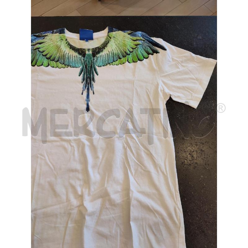 MAGLIA UOMO BIANCA MARCELO BURLON | Mercatino dell'Usato Roma montemario 1