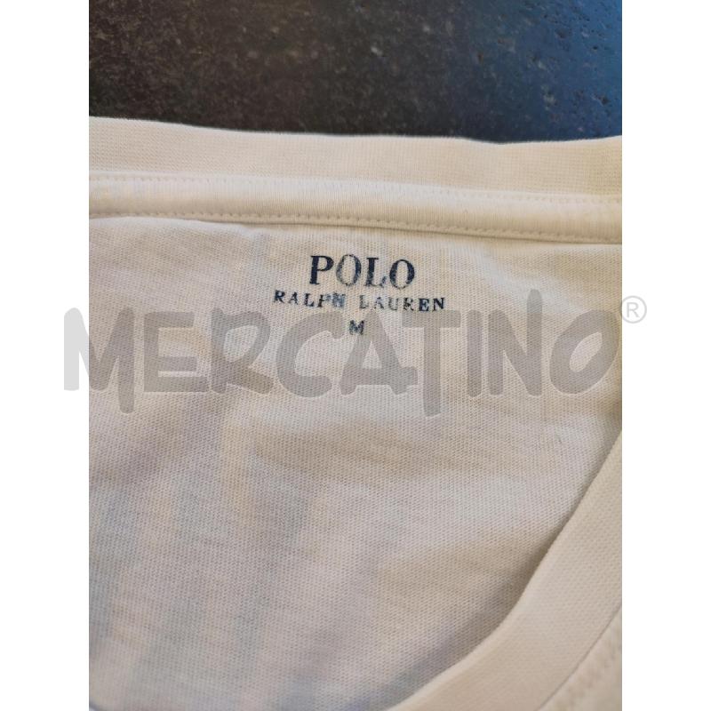 MAGLIA UOMO BIANCA RALPH LAUREN BLU | Mercatino dell'Usato Roma montemario 3