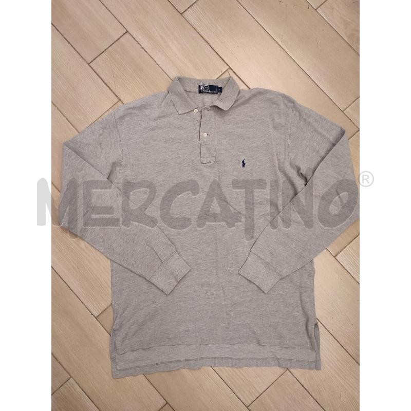 MAGLIA UOMO GRIGIA RALPH LAUREN MANICA LUNGA | Mercatino dell'Usato Roma montemario 1
