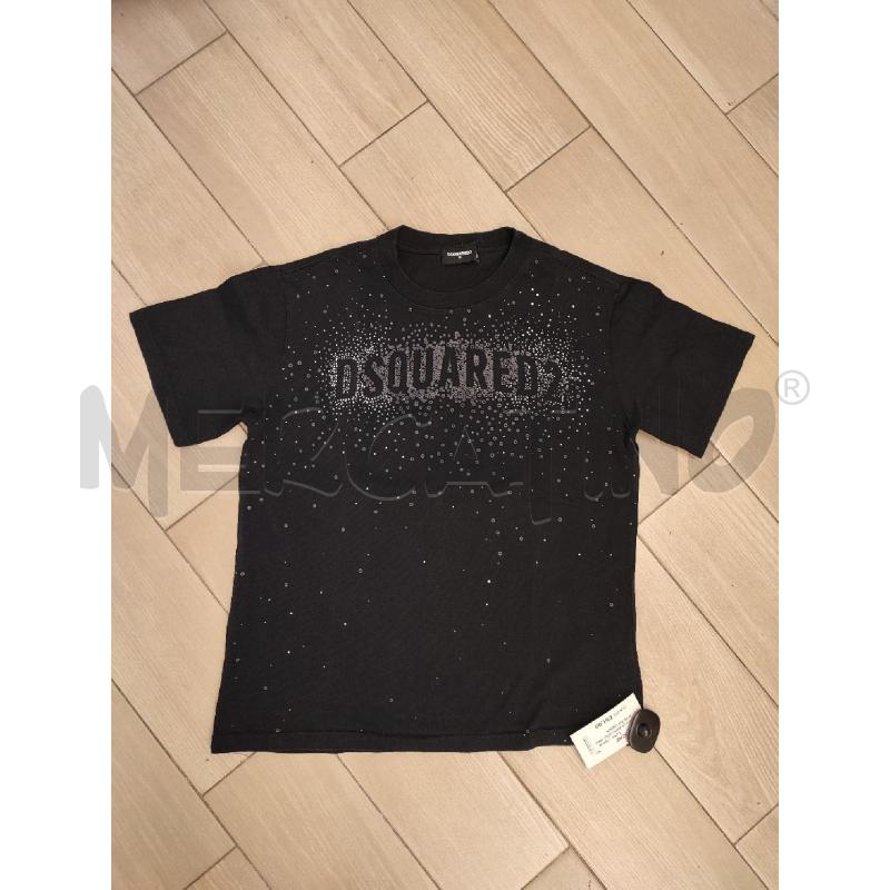 MAGLIA UOMO NERA DSQUARED PALLINI BIANCHI | Mercatino dell'Usato Roma montemario 1