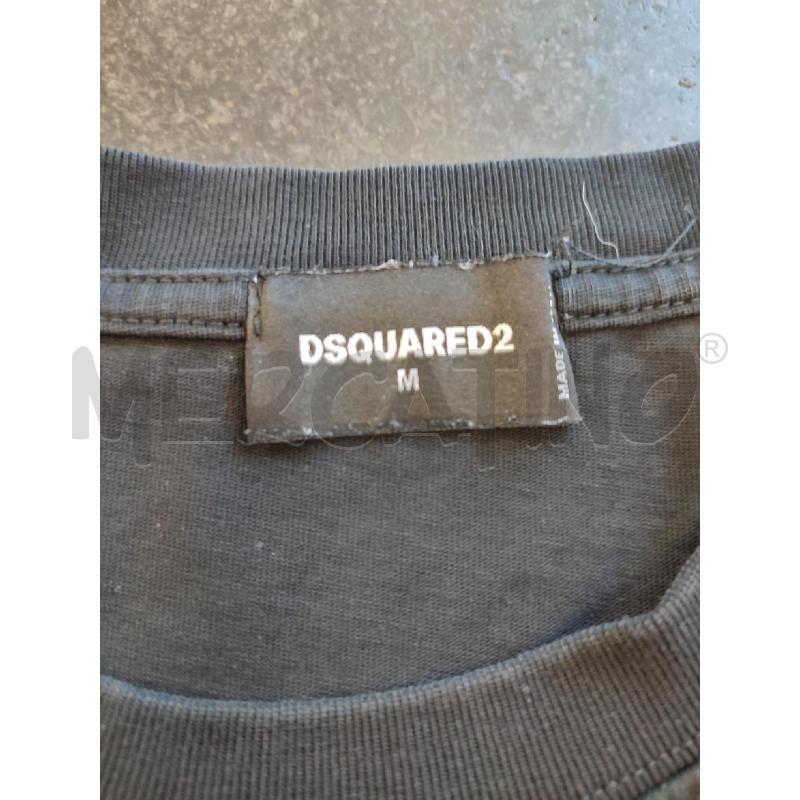 MAGLIA UOMO NERA DSQUARED PALLINI BIANCHI | Mercatino dell'Usato Roma montemario 2