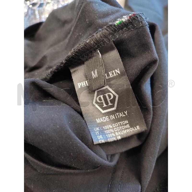 MAGLIA UOMO NERA PHILIP PLEIN STRASS | Mercatino dell'Usato Roma montemario 3