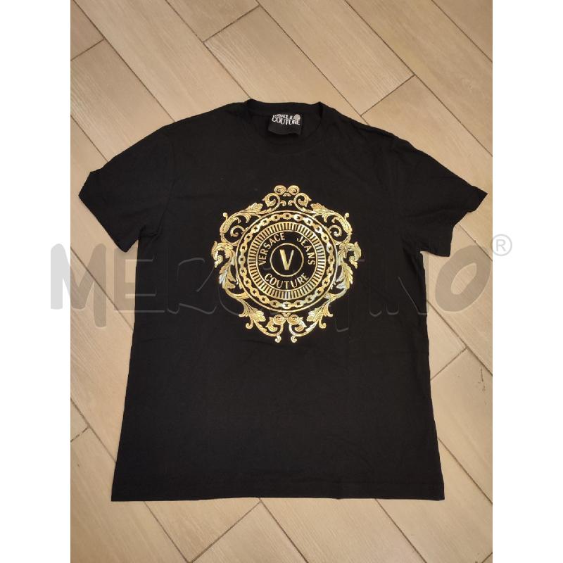 MAGLIA UOMO NERA VERSACE JEANS COUTURE ORO | Mercatino dell'Usato Roma montemario 1