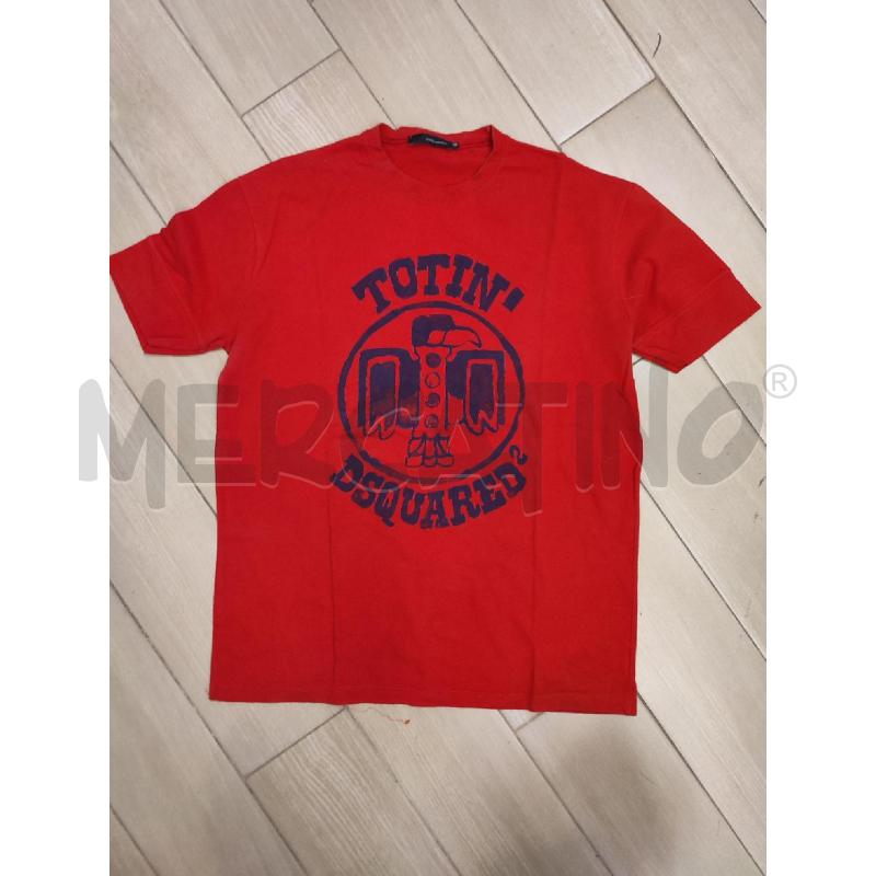 MAGLIA UOMO ROSSA DSQUARED TOTIN | Mercatino dell'Usato Roma montemario 1