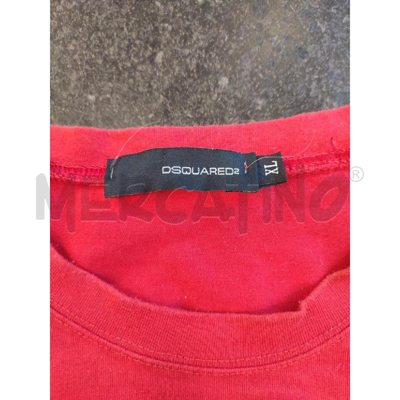 MAGLIA UOMO ROSSA DSQUARED TOTIN | Mercatino dell'Usato Roma montemario 2