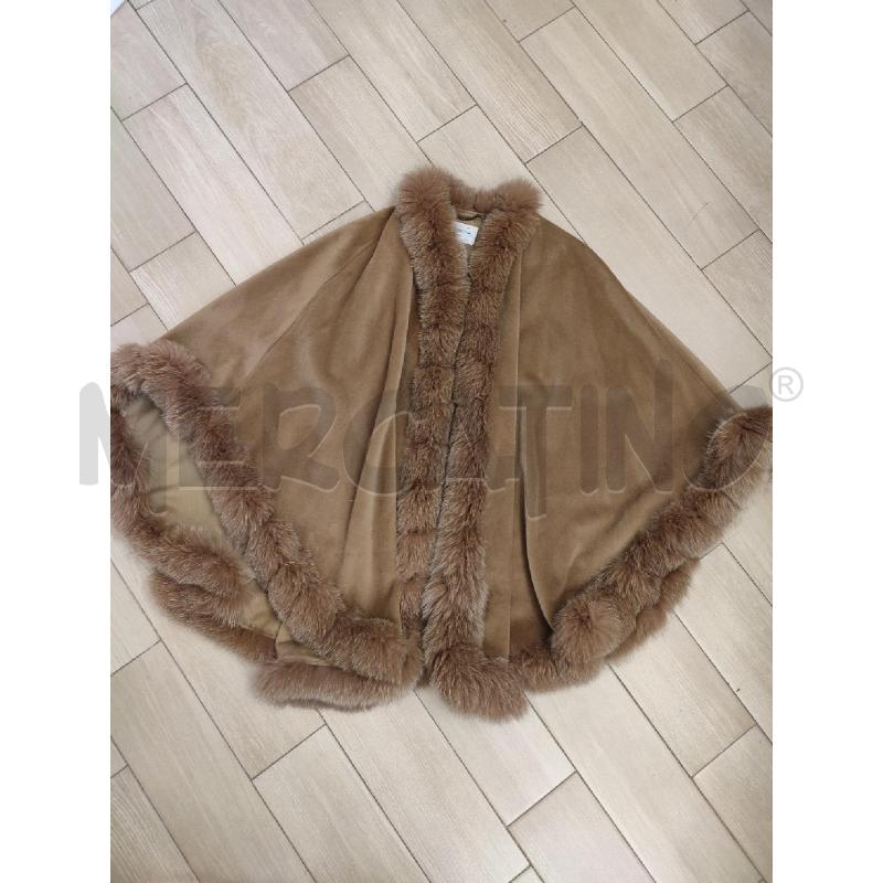 MANTELLA DONNA BEIGE BORDO VOLPE DIVINE | Mercatino dell'Usato Roma montemario 1