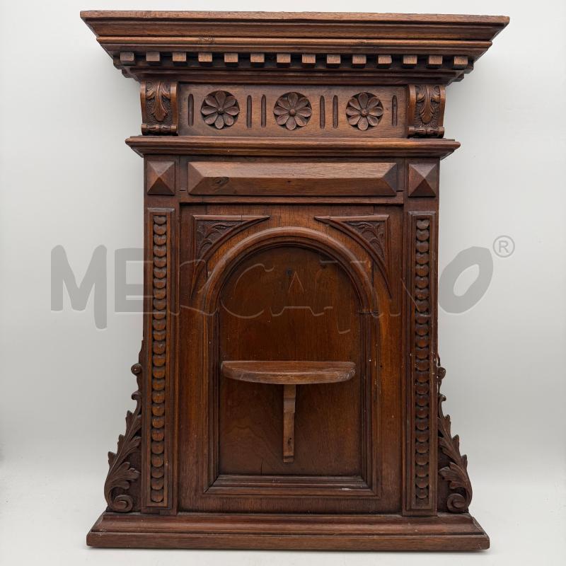 MENSOLA LEGNO A FINESTRA DECORO FOGLIE  | Mercatino dell'Usato Roma montemario 1
