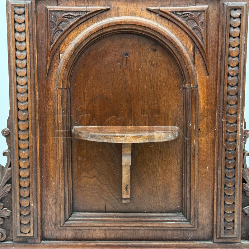 MENSOLA LEGNO A FINESTRA DECORO FOGLIE  | Mercatino dell'Usato Roma montemario 2
