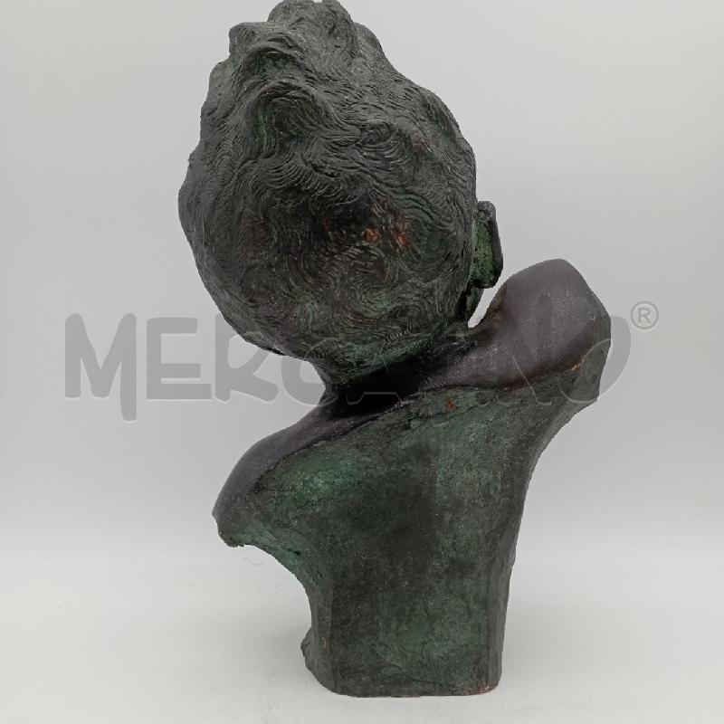 MEZZO BUSTO BRONZO BAMBINO CON COLLANA | Mercatino dell'Usato Roma montemario 2
