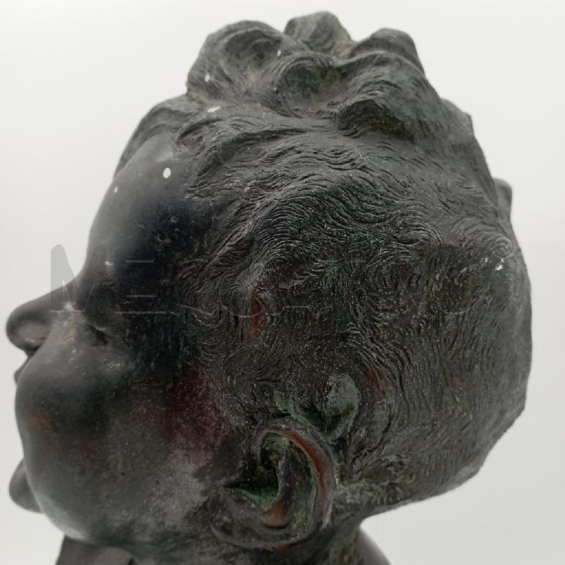 MEZZO BUSTO BRONZO BAMBINO CON COLLANA | Mercatino dell'Usato Roma montemario 5