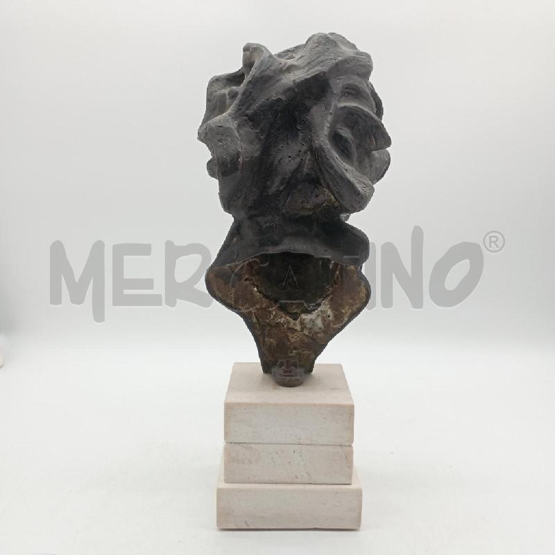 MEZZO BUSTO DEA BENDATA BRONZO B MARMO | Mercatino dell'Usato Roma montemario 2