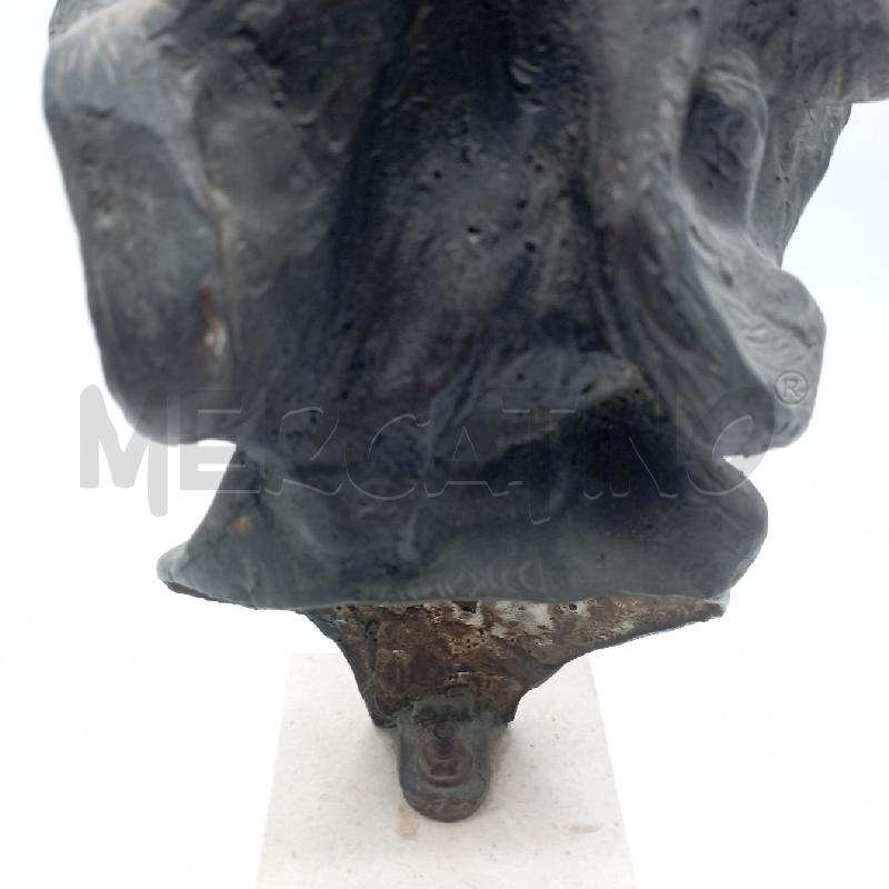 MEZZO BUSTO DEA BENDATA BRONZO B MARMO | Mercatino dell'Usato Roma montemario 3