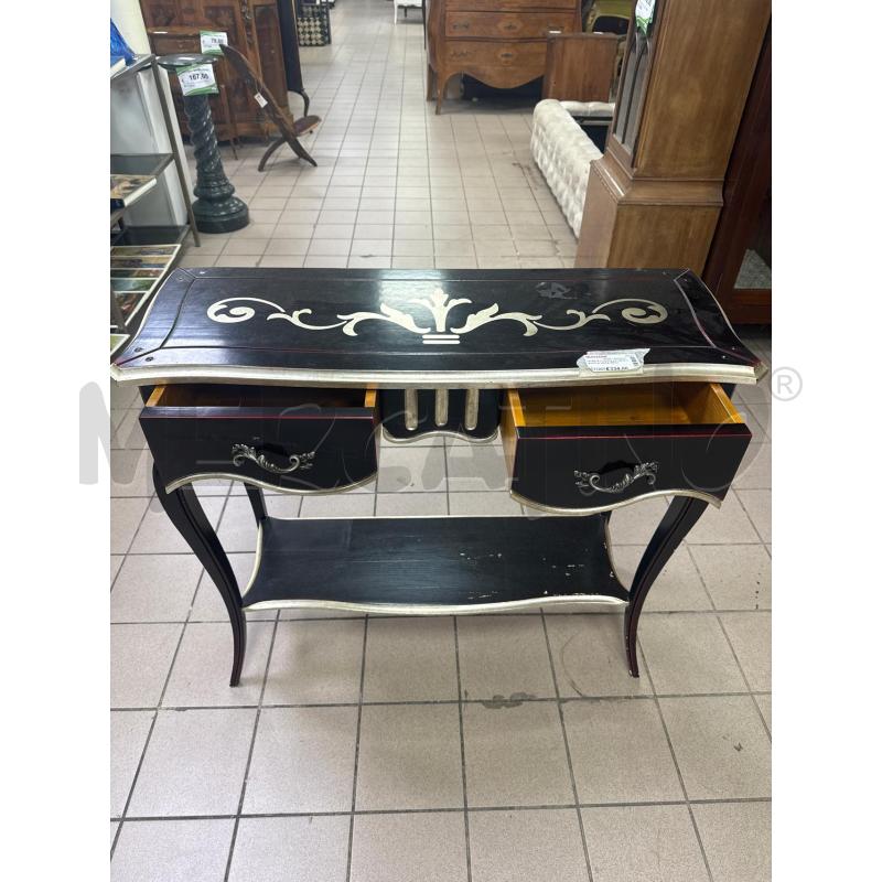 MOBILE CONSOLLE NEOCLASSICA NERA ARG+SPECCHIO | Mercatino dell'Usato Roma montemario 3