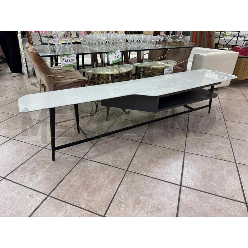 MOBILE CONSOLLE PORTA TV VETRO GRIGIO | Mercatino dell'Usato Roma montemario 1