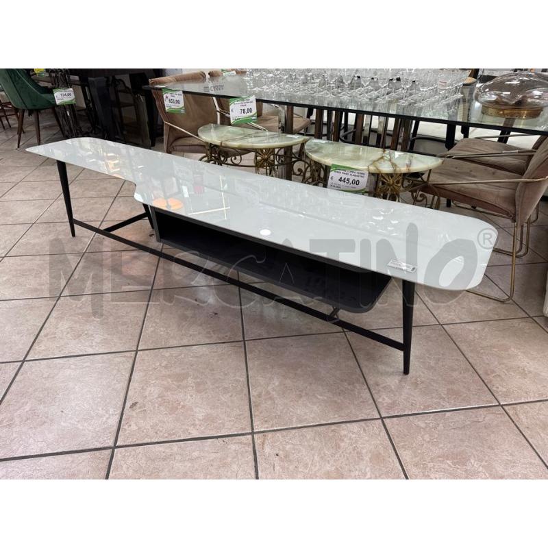 MOBILE CONSOLLE PORTA TV VETRO GRIGIO | Mercatino dell'Usato Roma montemario 2