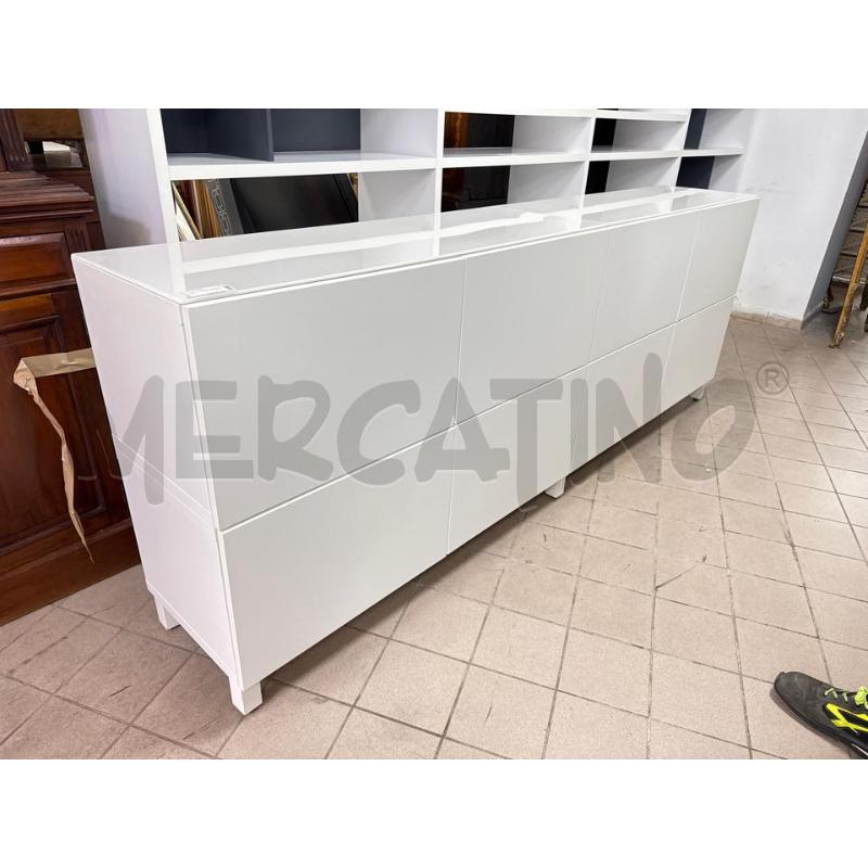 MOBILE CREDENZA BIANCA 8A | Mercatino dell'Usato Roma montemario 1