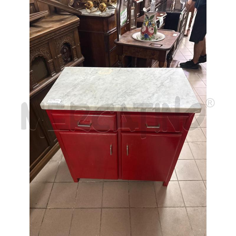 MOBILE CUCINA ROSSO P/MARMO | Mercatino dell'Usato Roma montemario 2