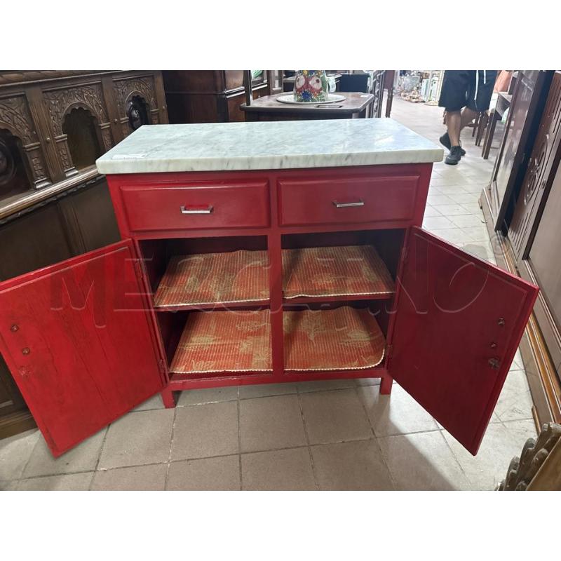 MOBILE CUCINA ROSSO P/MARMO | Mercatino dell'Usato Roma montemario 3