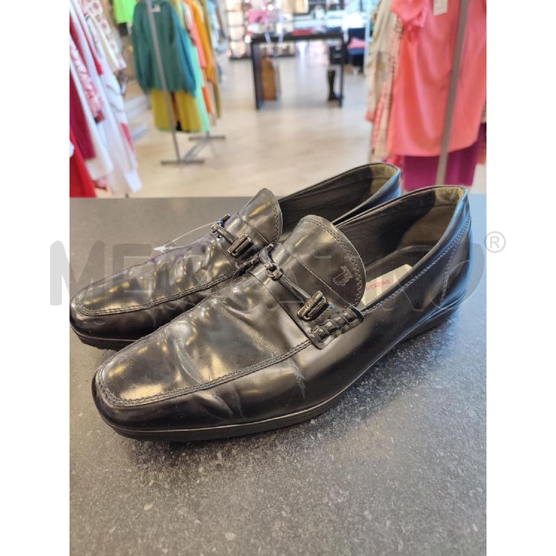 MOCASSINI PELLE UOMO NERI FIBBIA TOD'S | Mercatino dell'Usato Roma montemario 1