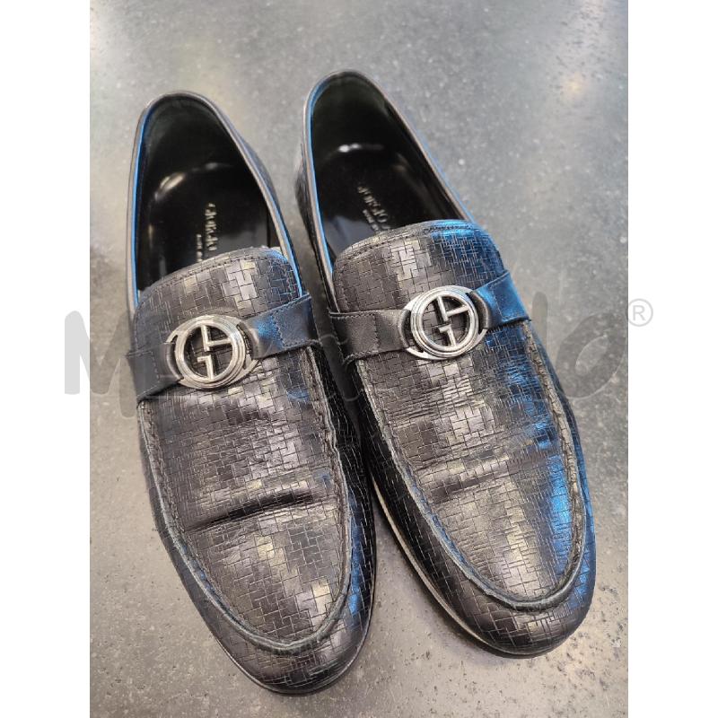 MOCASSINI UOMO NERI GIORGIO ARMANI  | Mercatino dell'Usato Roma montemario 1
