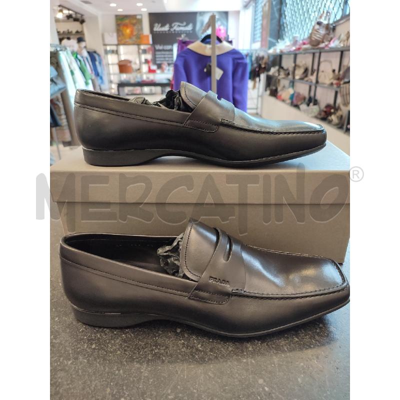 MOCASSINI UOMO NERI PRADA | Mercatino dell'Usato Roma montemario 1