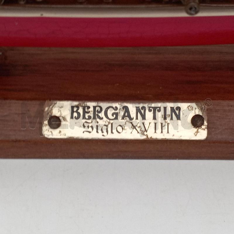 MODELLINO VELIERO BERGANTIN SIGLO XVIII | Mercatino dell'Usato Roma montemario 3